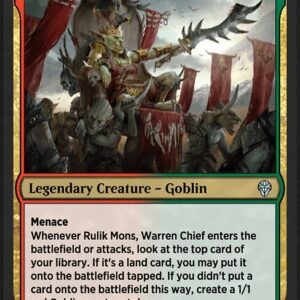 A-Rulik Mons, Warren Chief