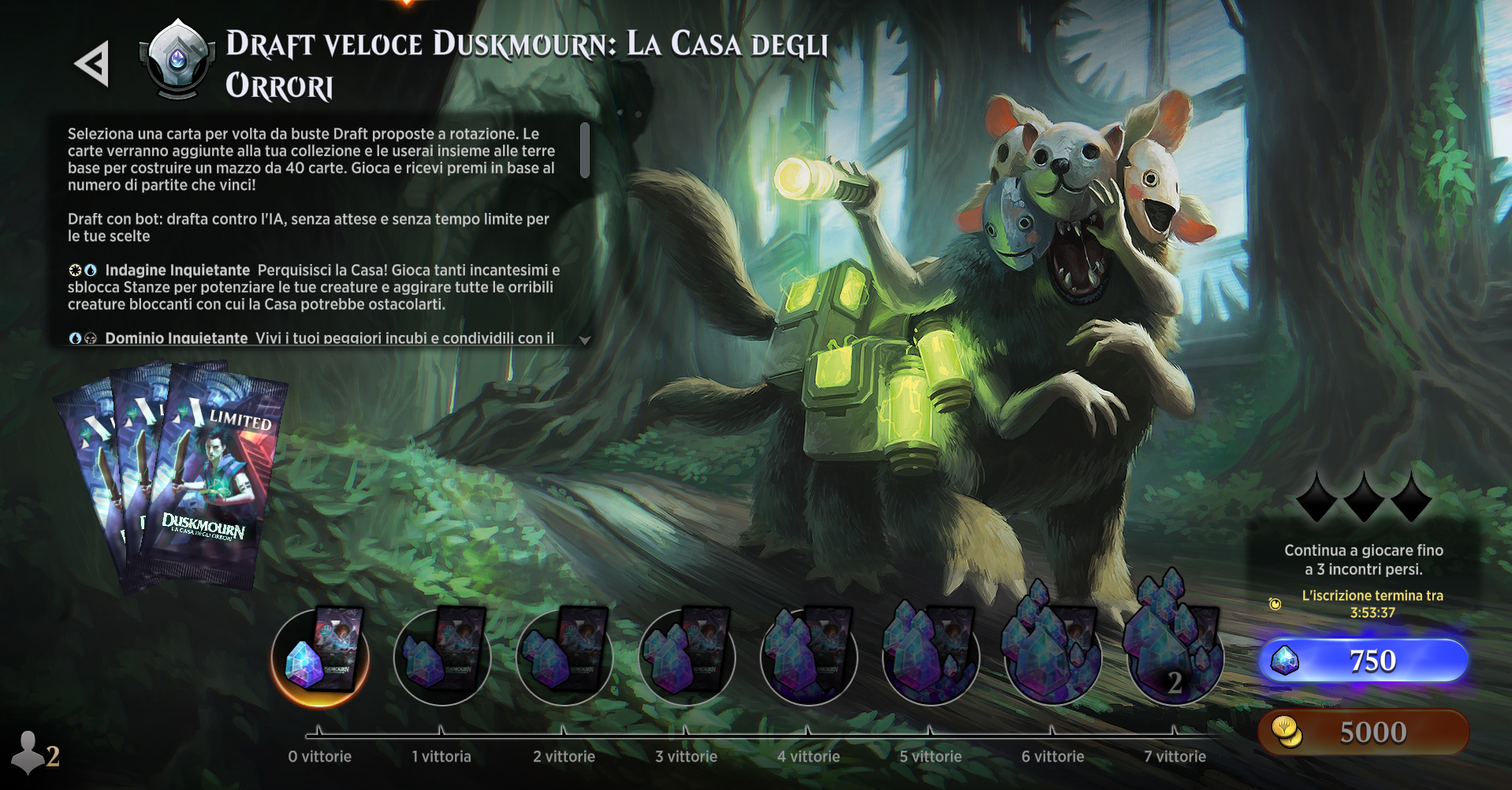Draft Veloce MtgArena