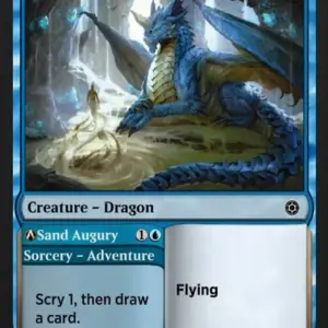 A-Young Blue Dragon // A-Sand Augury